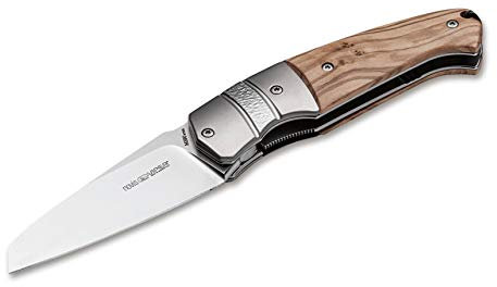 Viper 01VP283 Unisex – Erwachsene Novis Bolster Olive Wood Taschenmesser, Braun, 17,8 cm