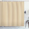 ABAKUHAUS Geometrisch Duschvorhang, Zig Zag Chevron Retro, Stoffliches Gewebe Badezimmerdekorationsset mit Haken, 175 x 180 cm, Kadett Blau Orange