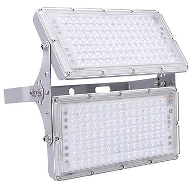 Sararoom Faretto LED da Esterno 200W, 20000LM Super Luminoso Proiettore LED per esterni, 6500K Bianco Freddo Faro Led Esterno - IP65 Impermeabile Luce Di Sicurezza Faretti Per Giardino Cortile Garage