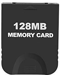 Ruitroliker 128MB Memory Card Compatible for Wii GameCube NGC GC console Black