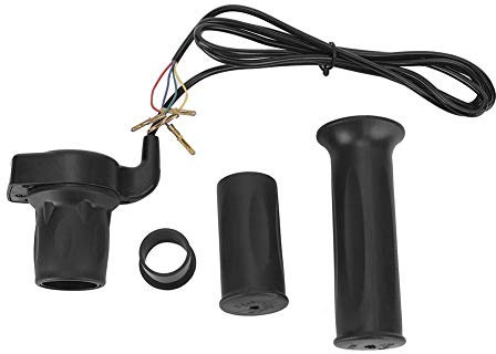Half-Twist Throttle Handle 24V Half-Twist Throttle Assembly 4-Wire Hand Grip Cable Set Kit for Electric Scooter with Indicator 24v mx350 Respuesta Instantánea Motor