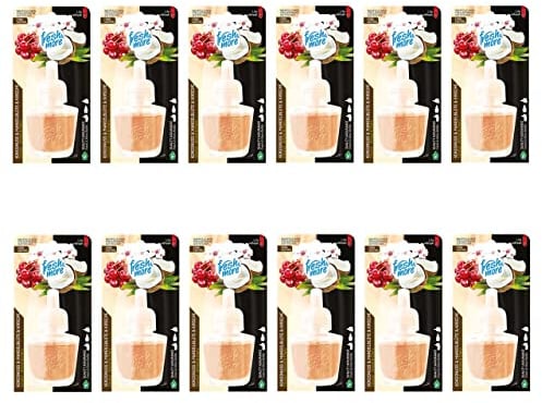 Fresh & More Nachfüllflakons für Duftstecker (12er Pack) Kokosnuss-Mandelblüte & Kirsche, 19ml