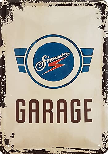 Geschenkeparadies 24 Blechschild 20x30cm Simson Garage