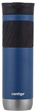 Contigo Byron 2.0 SnapSeal Thermoskanne, Thermobecher, Edelstahl, 680 ml, Blauer Mais