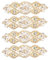 MILISTEN 4 Stück Kristall Strass-Applikationen Patches Hochzeit Gürtel DIY Schärpe Applikation Nähen Kleid Dekoration für Kopfschmuck (Golden)