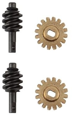 Greendhat 2 Set Stahl Messing Vordere Achsgetriebe Overdrive-Differentialgetriebe for axial SCX24 1/24 RC. Crawler Car Upgrade-Teile ( Color : Light Yellow )