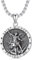 Shusukue St. Michael Kette 925er Sterling Silber, Erzengel Saint Michael Amulett Schutzpatron Halskette, Medaillen Gebetsmünzen Anhänger Christlicher Religiöser Schmuck für Frauen Männer