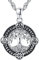 Friggem Collana Albero Della Vita con Argento Sterling 925 Vichinga Ciondolo Collana Gioielli Amuleto per Uomo Donna, Regali Anniversario per Familiari Amici