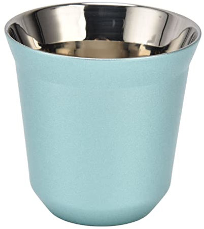 Taza De Café Verde De Doble Pared, Taza De Café Espresso De Acero Inoxidable, Taza De Café De Acero Inoxidable, Taza De Cerveza Con Aislamiento Térmico De Doble Capa, Té De Agua(80ML)