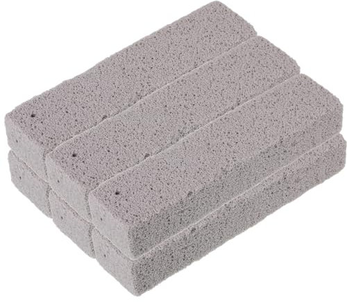 6 Stück Bimsstein für Toiletten, Bimsstein Toilettenreiniger, Cleaning Block WC, Bimsstein Reiniger Bürsten, Bimsstein putzstein für Grillküchen, Bimsstein für Reinigung Küchen Grills Waschbecken