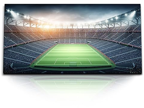 Paul Sinus Kunstdruck Bilder 120x60cm Fußballstadion Station Fußball Fußballfeld Tribüne