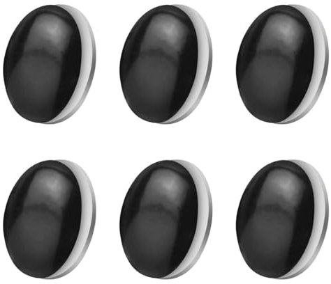 BCBF 6 Paia Pesi per Tende da Esterno,Rotondo Magnetico Tenda Pesi, Calamite Tende, Tende da Doccia Calamite, Tenda Finestra Peso Fermatenda per Doccia Finestra Tenda Tovaglie Impermeabile(Nero)