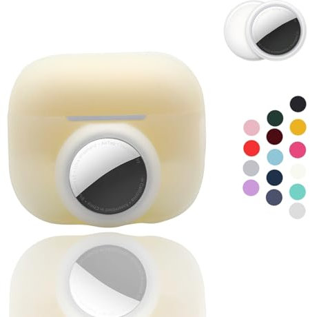 2-in-1: CAQAKA Schutzhülle für AirPods Pro, 2. Generation und AirTag, weiche Silikon-Schutzhülle für Jungen, Mädchen, Damen, Herren