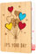 Giftasy Geburtstagskarte Frau, Hochzeitskarte aus Bambus, Happy Birthday Karte, IT'S YOUR DAY