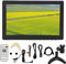 Monitor LCD TFT Portatile da 19 Pollici con Ingresso CC USB HD AV BNC per TV Computer (Spina europea)