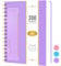 NIRMIRO A5 Notebook Notepad, 300 Pages Wirebound Spiral Notebooks for Women Writing, Hardback Thick Note Book with 100GSM Lined Paper, No Bleed, PVC Cover Note Pads Writing Pad, 14.5 x 20.7cm, Purple