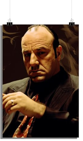 25 Artstreet Tony Sopranoposter - Kultcharakter aus Die Sopranos - Hochwertigesposter - Perfekt zum Einrahmen (60x90)