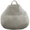 bananair - Sitzsack Kinder und Erwachsene - Cordstoff Breit Gerippt - Weich & Bequem - Maschinenwaschbarer Bezug - Leicht Transportierbar - Bean Bag, Gaming Sitzsack (120 x 100 cm, Hellgrau)