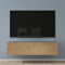 Mai & Mai Fernsehtisch Fernsehschrank TV Schrank Verdeckter Griff mit Soft-Close Lowboard Hängeschrank für Wohnzimmer in Matt Anthrazit + Kerneiche BTH: 120x40,2x30 cm Fernsehschrank02