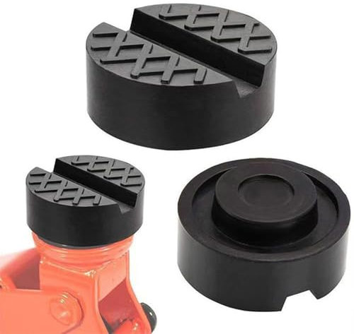 2 Stück Wagenheber Gummiauflage, Universal Gummi Wagenheber Auflage, hebebühnen gummiklötze, Gummiauflage für Leichte Nutzfahrzeuge, Geeignet für die Meisten Autos, Schützt das Auto vor Kratzern