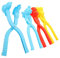 Alasum 8 STK Schneeball Machen Clip Schneekugeln Für Kinder Herz-schneeball-Hersteller Schneeball-Tool Winterschnee-Spielzeug-kit Schneeballhersteller Schneeballklemmen Für Kinder Pp Rot