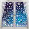 Fensterdeko Schneeflocken, Fensterbilder Weihnachten, Abnehmbare Fensterdeko Statisch Haftende PVC Aufkleber, für Türen Schaufenster PVC Fensterdeko (weiß)