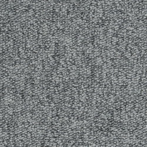 Schlingen Teppichboden grau Teppich Meterware in 400 cm und 500 cm Breite Schlingenteppich Auslegware für Wohnzimmer und Flur