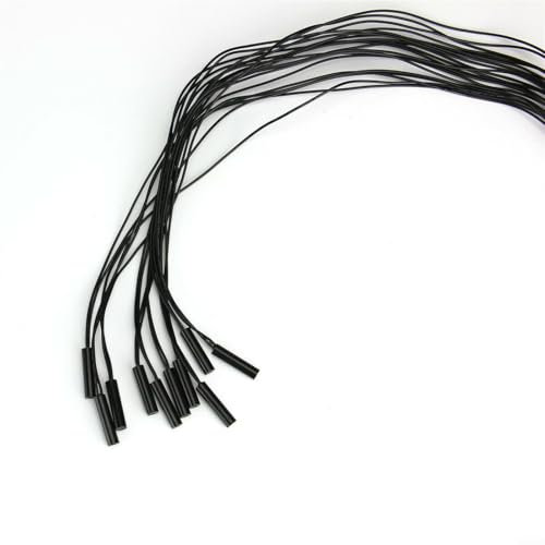 SMZhomeone Reed Näherungsschalter, magnetisch, zylindrisch, Kunststoff, versiegelt, 110 V, 0,5 A, aus feuerfestem ABS oder PP, 10 Stück