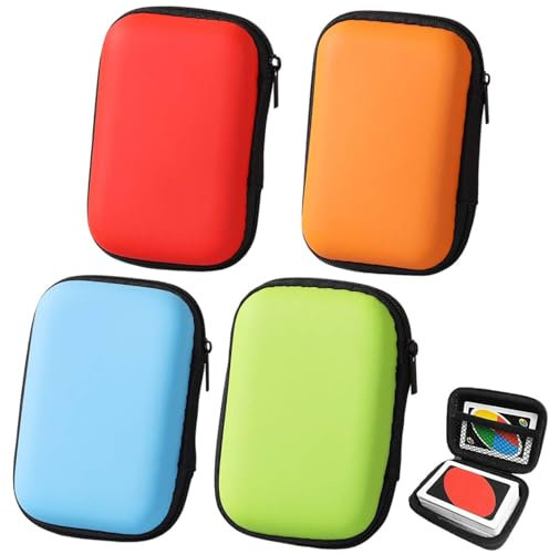 4 Stück Spielkarten Box, Robuste Kartenbox Spielkarten, Spielkarten Etui Für UNO Kartenspiel Skyjo Kartenspiel Phase 10 Kartenspiel Cabo Kartenspiel