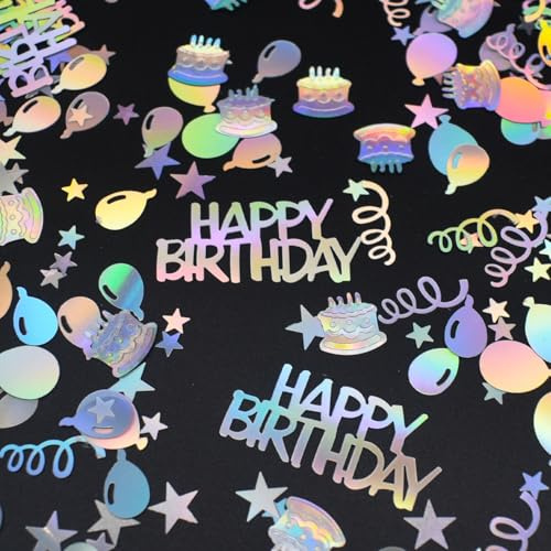 Geburtstag Konfetti Deko Tischdeko Geburtstag dekoration Confetti Streudeko Laser Frauen Männer