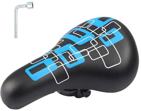 MEGHNA Kleine Fahrradsattel–Extra weicher & wasserdichter Fahrradsitz für Jungen/Mädchen – rutschfeste Polsterung, Breites Fahrradkissen Dual Shock für 12-20Zoll Mountain Bike