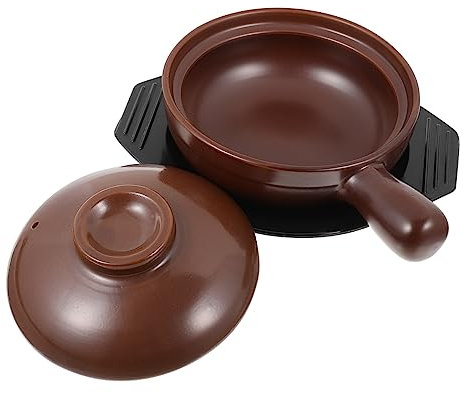 DONFAMDS 1 Ensemble Casserole Céramique Anse Pot à Ragoût pour Plats Mijotés Aux Températures Design Ergonomique pour Optimal