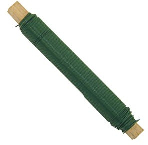 Xclou Blumenwickeldraht, Wickeldraht, Bindedraht, Basteldraht, Eisendraht, Ø ca. 0,65 mm, Länge ca. 60 m, grün