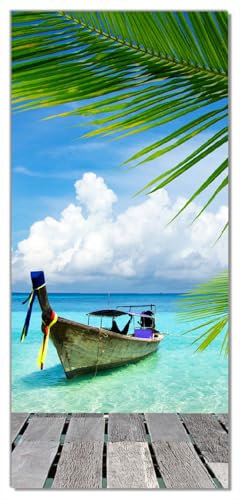posterdepot Türtapete Türposter Sonnenboot in der Karibik - Größe 93 x 205 cm, 1 Stück, ktt0276