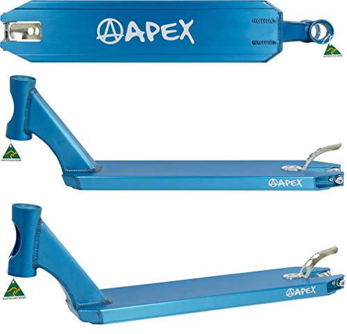 Apex Pro Stunt-Scooter Deck I 46cm-55,9cm Länge I Profi I Fortgeschritten I Trick I Tret I Freestyle I Rolle I Trittbrett I Hochwertig I Park und Street (türkis, 600 (51cm))
