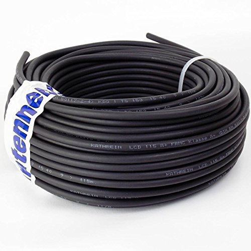 40 m (Meterware) Kathrein LCD 115 A+ Koax Kabel RG6 1,13/4,8/6,9 mm NEU: Class A+, schwarz, UV-stabil, FRNC/LSZH