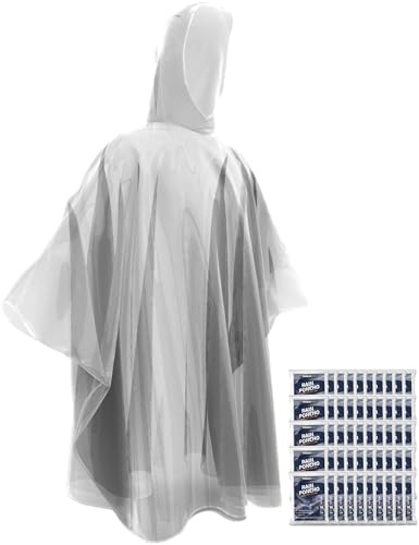Hagon PRO Disposable Rain Ponchos for Adults (5 Pack)
