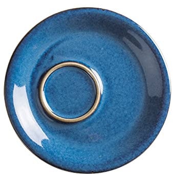 KAHLA 1T3516A93021W Homestyle Untertasse 16 cm atlantic blue orientalisches Geschirr aus Porzellan mit Steingut- und Keramiklook flache Kombiuntertasse für Kaffeetassen und Kaffeebecher rund blau