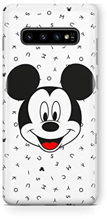 Original und Offiziell Lizenziertes Disney Minnie und Mickey Maus Handyhülle für Samsung S10, Case, Hülle aus Kunststoff TPU-Silikon, schützt vor Stößen und Kratzern