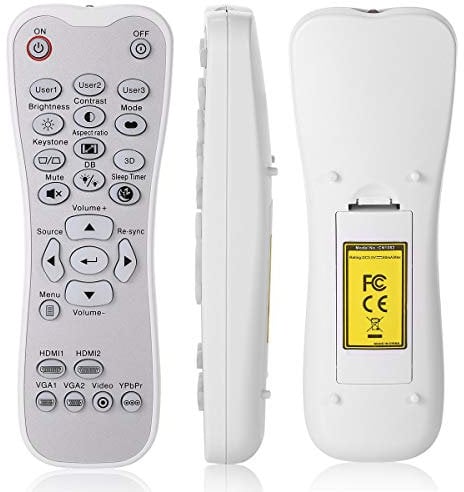 AuKing Replacement Remote Control for Optoma Projector GT1080 GT1080DARBEE GT5600 HD141X HD142X HD143X HD144X HD146X DH1009 EH200ST HD26 HD27 HD27HDR HD28HDR HD29DARBEE HD39DARBEE HD50 UHD60 UHD65