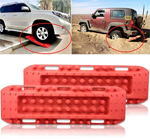 TERMALY 2 Pcs RecuperacióN de 4T De TraccióN Fuera de Carretera Tablero de RecuperacióN Almohadilla Placa Antideslizante Planchas de Desatasco Antideslizantes Tablero de Escape de Nailon,B