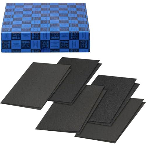 PFERD Gewebe Schleifbogen-Set, 10-tlg. | Korund 230x280mm A40,80,100,120,180 | 45098041 – universell einsetzbar