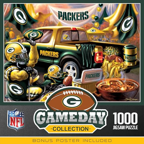 MasterPieces 1000 Piece Jigsaw Puzzle for Adults - NFL Green Bay Packers Gameday - 19.25x26.75