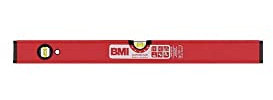BMI Alu-Profil Wasserwaage Superstar + 2 V (180 cm lang, Oberfläche pulverbeschichtet, kantenlose Horizontal-Libelle, hohe Messgenauigkeit 0,5 mm/m, mit Gummiendkappen) 696180PS