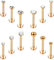 CASSIECA 12 Stück Edelstahl Lippenpiercing Stud Labret Piercing für Frauen Männer 16 Gauge Kugel Zirkon Opal Labret Schwarz Silber Ohrstecker Knorpel Helix Tragus Ohrringe Lippe Piercing, 6mm 8mm