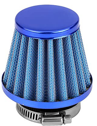 ETOPARS Blu Filtro Aria Moto Universale Kit Filtro Aspirazione Aria Moto 42mm 43mm 44mm Morsetto Fredda Induzione Filtro dell'Aria Cono Moto Scooter