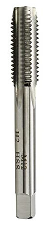 Tsnamay Taraud machine à main M12 x 1,75 mm HSS (lot de 1)