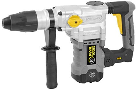 Fartools RH10 Marteau perforateur SDS MAX 1600W 10 Joules, 4 fonctions, vitesse 0-630tr/min, percussion 3800cps/min, poignée auxiliaire, mallette