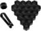 GANDE 20 Pcs Car Wheel Nut Covers Caps Set for Smart fortwo forfour 453 451 450, Anti-Theft Dust Rust Hexagonal Hub Bolt Screw Protection Cover,17mm-Black
