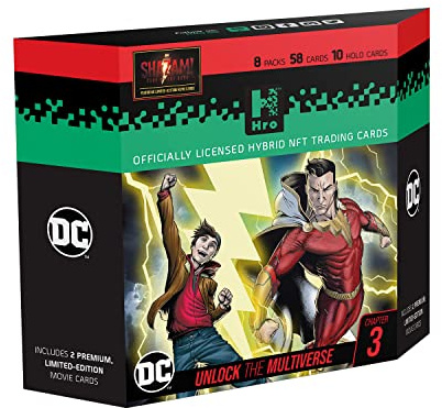 HRO 10037761-0001 Hybrid Trading Cards-Chapter 3: Shazam-8-Pack Premium Starter Box